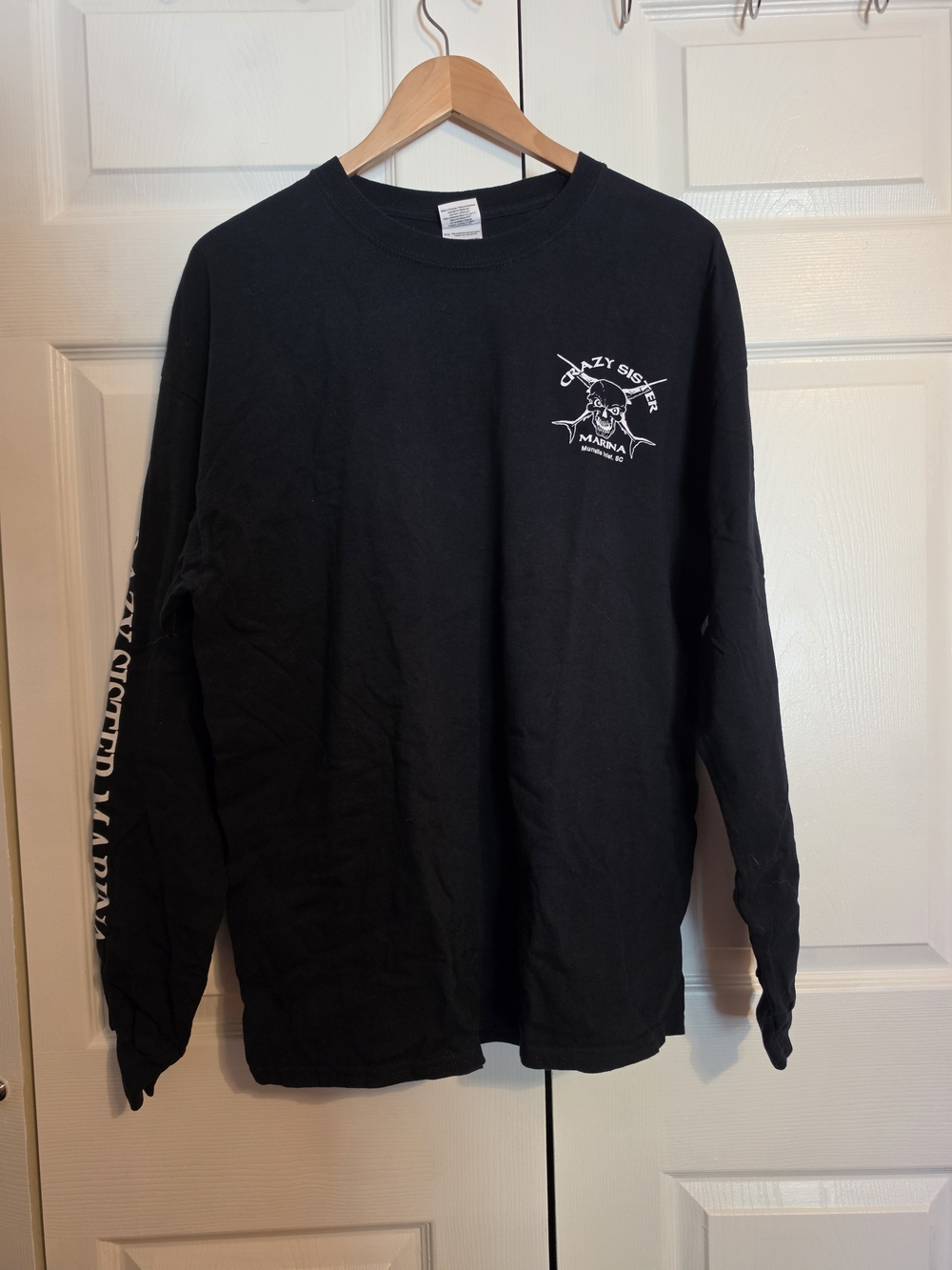 Crazy Sister Marina In Murrells Inlet SC Black Long Sleeve Tee